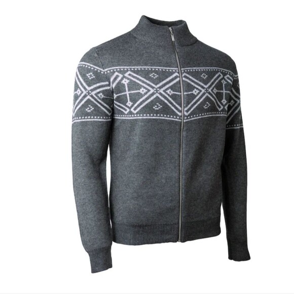 Neve Nolan Full-Zip Sweater Merino Wool Blend XL Turtleneck